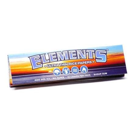 ELEMENTS - KINGSIZE ULTRA THIN 'WIDE' - RICE ROLLING PAPERS