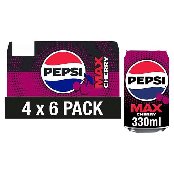 Pepsi Max Cherry Can 6 x 330ml
