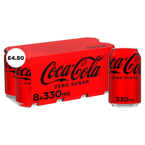Coca-Cola Zero Sugar 8 x 330ml