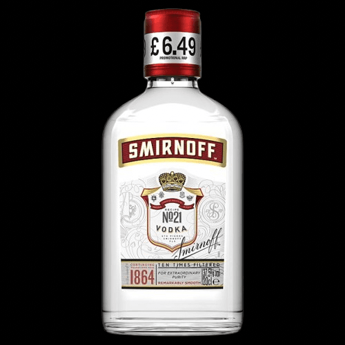 Smirnoff No. 21 Vodka 37.5% vol 20cl Bottle