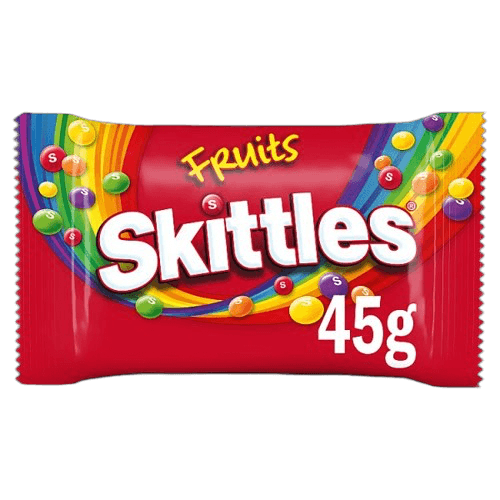 Skittles Chewy Sweets Bag Fruit Flavoured 45g
