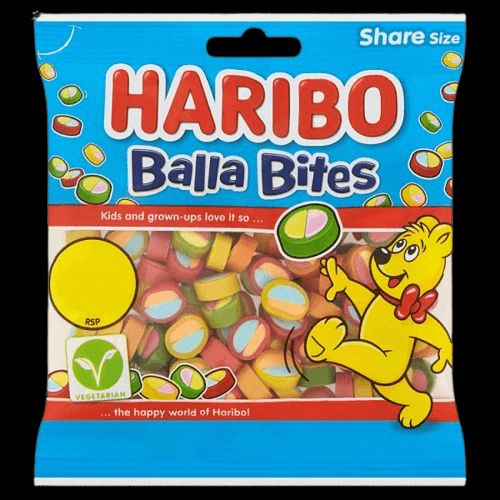 HARIBO Balla Bites Chewy Sweets Sharing Bag 140g