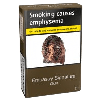 Embassy Signature Gold Cigarettes 20 Pack