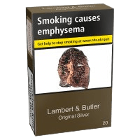 Lambert & Butler Original Silver Cigarettes 20 Pack