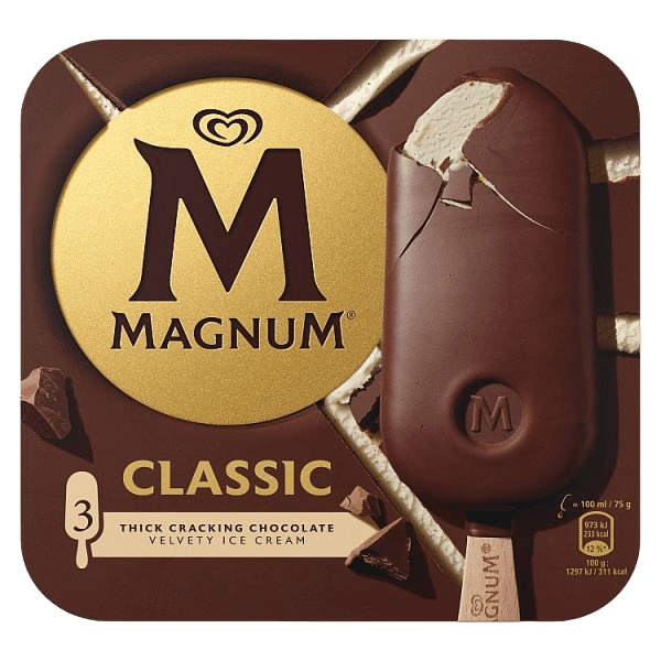 Magnum Classic Ice Cream Sticks 3x 100 ml