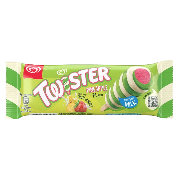 Twister Pineapple Ice Cream Lolly