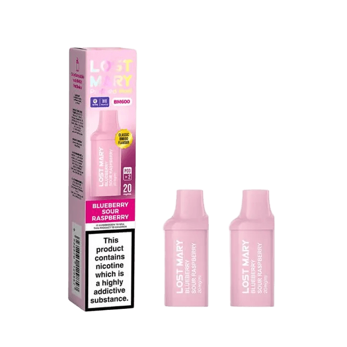 Lost Mary BM600 Prefilled Pods Blueberry Sour Raspberry 2PK