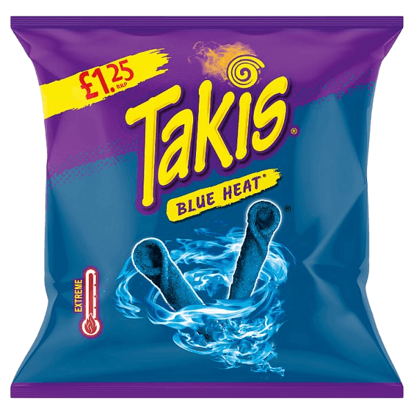 Takis Blue Heat Seasoned Chilli and Lime Flavour Fried Maize