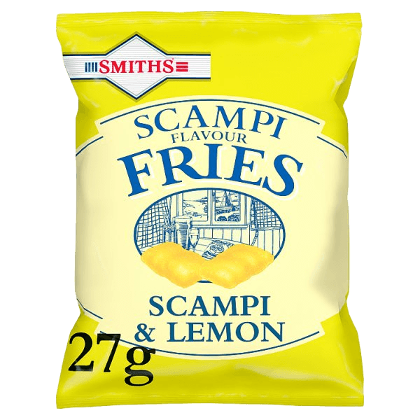 Smiths Fries Scampi & Lemon Snacks Pub Card