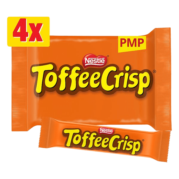 Toffee Crisp Bar 4 Pack Multipack 124g