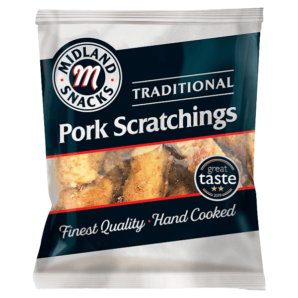 Midland Snacks Traditional Pork Scratchings 40g