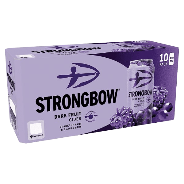 Strongbow Dark Fruit Cider 4% ABV Can 10x440ml