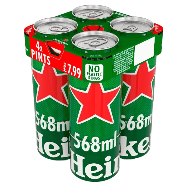 Heineken 4 x 568ml pint