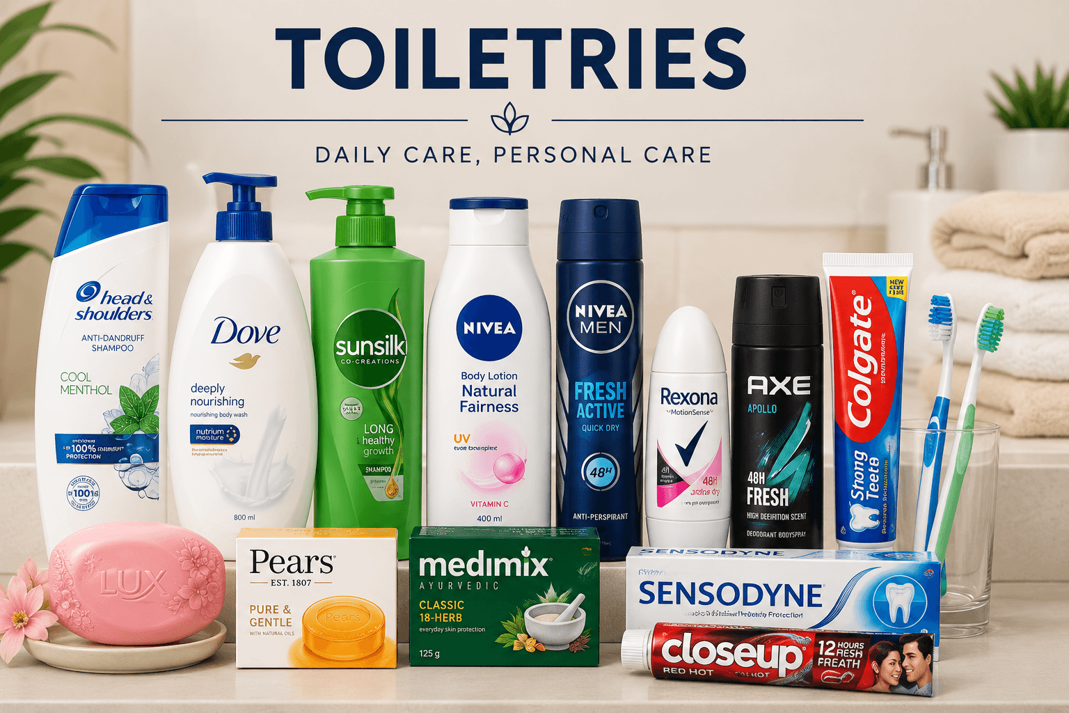Toiletries and more